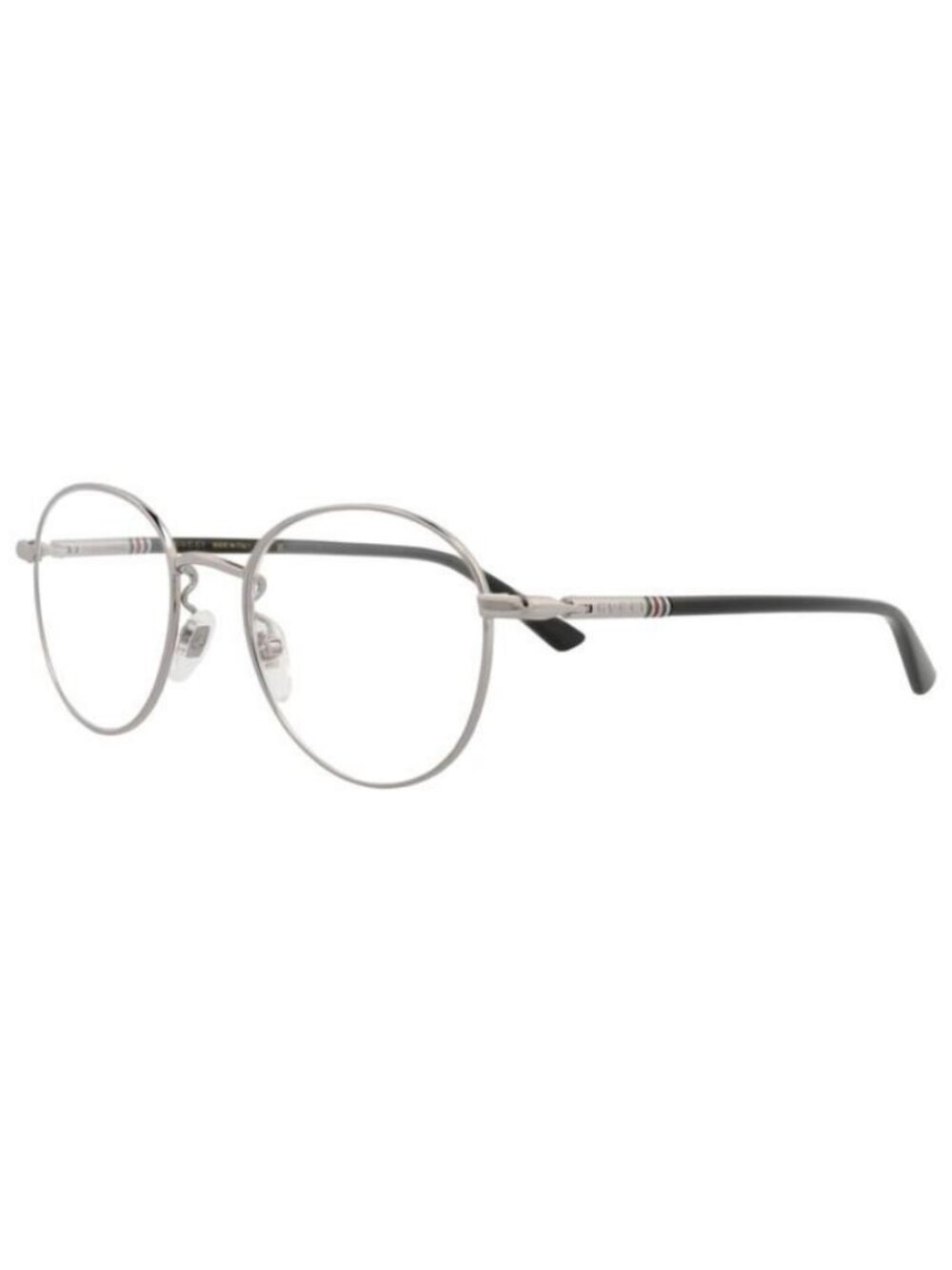 New Gucci Mens Round/Oval Ruthenium Black Transparent Fashion Designer Eyeglasse